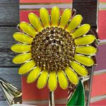 Piper K Sunflower and Rose Hair Clip Yellow Photo 7