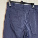 Sag Harbor Women's Navy Blue Stretch Petite Capris, Cotton/Spandex, 8P Photo 4
