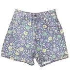 ZARA  Floral High-Waisted Denim Shorts Photo 0