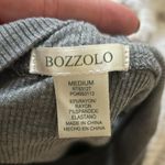 Bozzolo  gray ribbed mock neck tank bodysuit Photo 4
