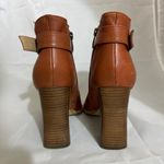 Steve Madden Steven Klick Cognac Leather Pointed Toe Block Heel Boots size 8 Photo 6