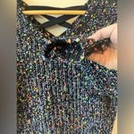 I.N. San Francisco  black multicolor knit semi cropped sweater Photo 1