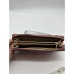 Nine West Wallet Pebble Leather Zip Around Card Holder Pink Photo 3