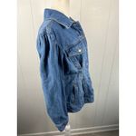 Future Collective Women's XS Denim Jacket (Gabriella Karefa) Cinched Button Blue Photo 1