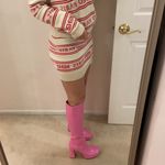 Circus by Sam Edelman Croc-Embossed Knee-High Boots Photo 6