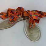 Inc international CONCEPTS Women's Orange-Clear Seahorse Malana Scarf Flat Sanda Photo 0