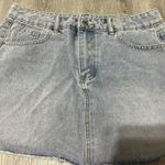 Denim Mini Skirt Blue Size XL Photo 0