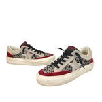 Vintage Havana  Rooster Animal Cheetah Print Low Top Lace Up Sneakers Shoes 7.5 Photo 4