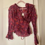 Free People Amanda Ruffle Long Sleeve NWT Photo 1