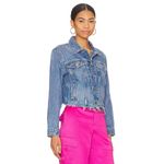 Etica Lennox Crop Jacket Size XS Blue Photo 4