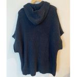 Aerie Dolman Sleeve Oversized Hoodie Tunic Sweater Black Women's Size Medium Photo 2