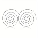 Unique Delysia King Women Cute Earrings Goddess Temperament Round Spiral Goth Photo 1