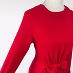 Vintage Red Lanz Mini Dress Bow Waist Long Sleeve Made in USA XS Petite Photo 5