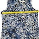 Fever NEW Sleeveless Layered Blue Mosaic Glass Shirt Size Small Photo 3
