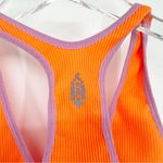 Free People Movement Free Throw Ribbed Crop Top S Orange Photo 4