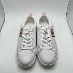 Ted Baker NWOB  Women's Leather Metallic Detail Webbing Trainers  size 6.5 Photo 1