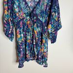 Sundance Kimono Style Dress Cover Up Boho Bohemian Embroidered pxs festival Blue Photo 3