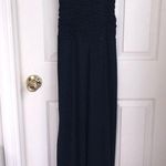City Triangles Vintage Navy Blue Sparkly Full Length Dress Gown Photo 1