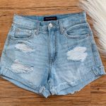 Aeropostale  Light Wash Denim Mom Shorts High Waisted Size 2 Photo 0