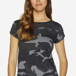 We The Free Clare Blue Camo Printed Short Sleeve T-Shirt - Size - Medium Photo 0
