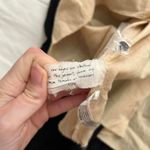 Free People Black lace and mesh layered dress raw edges back cut out Size small Photo 3