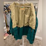 Rei Co-op  Eco Friendly 80s Vintage Green Drawstring Waist Hooded Coat Jacket Photo 8