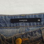 Harper Blue Denim Shorts with White Lace Detail Size 28 Photo 1