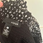 AQUA  women’s Black and White Patterned mini dress size small Photo 2