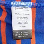 Sonnet James Short Sleeve Play Dress in Blue & Orange Stripe Women’s Size Small Photo 6
