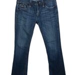 Rock Revival Sara Boot Frayed Hem Bling Flap Pocket Blue Jeans Women's Size 29 Photo 0