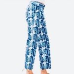 Lilly Pulitzer Cocoanut walk crop indigo ikat pant size 0 Photo 2