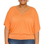 Elle Coral V-Neck Women's Top Photo 0
