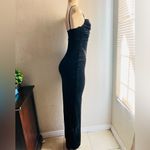 Windsor  Black Jenna Formal Glitter Lattice Dress size XS pure black shimmer Photo 8