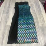 BCBGMAXAZRIA  Black Elegant Multicolor Chevron Dress; Small Women’s Photo 10