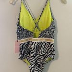 Juicy Couture  Animal Print One-Piece Racerback Swimsuit Medium NWT Photo 3