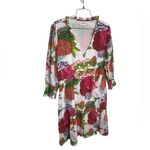 Charlee Alexis Dress Hydrangea Floral Large White Photo 1