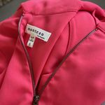 Monteau Women size small salmon pink Loose cowl neck top back zipper loose fit Photo 4