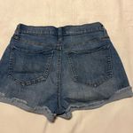 SO Curvy Mom Distressed Denim Shorts Size 3/26W Photo 2