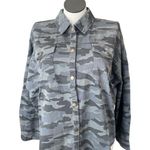 Mud Pie  Shacket Camo womens cotton button jacket shirt nwt Sz med coat Photo 0