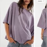 Free People NWT We The Free Perfect Oversized Tee - plum ash purple - small Photo 2