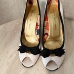 Marc by Marc Jacobs  | White and Black Peep Toe Heels | 38 1/2 Photo 1
