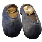 Wathne Vintage Blue Suede Embroidered Deer flats size 6 m Photo 3