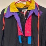 Vintage casual Isle windbreaker 80s 90s jacket pants set! Size large! Black Photo 4