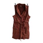 Pilcro and the Letterpress Anthropologie Pilcro terracotta button front denim mini dress US 0 Photo 2