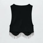 ZARA  Seamless Rhinestone Top Photo 5
