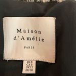 Madison d' Amelie Paris Women's Houndstooth Jacket Size 8 Cropped Black Photo 7