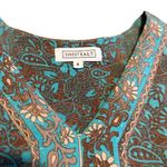 SweetSalt Long Length Bohemian Boho Maxi Dress Fall Colors Bell Sleeves Size 4 Blue Photo 12