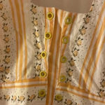 Urban Outfitters The East Order Erin Lace Up Square Neck Cottage Core M dress Yellow Size M Photo 7