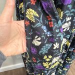 Mii Collection S Small Maxi Dress Dark Floral Tiered Academia Boho Oversized Black Photo 4