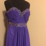 B Darlin ❤️ Purple high low beaded formal dress ❤️ Photo 2